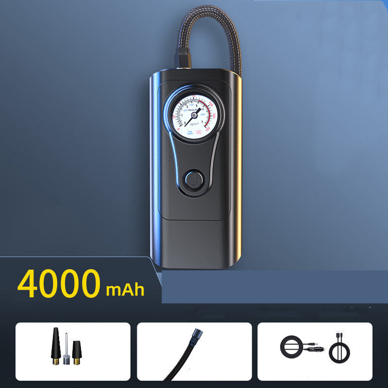 Compresseur d'Air Portable 4-en-1 avec Chargeur Sans Fil - Affichage Digital LED LuxDrive