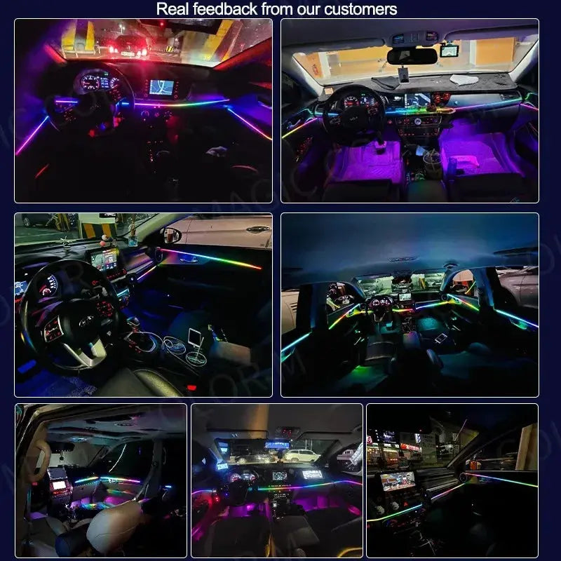Kit LED Ambiance Voiture RGB – Effet Luxe & Musique 🎶 LuxDrive