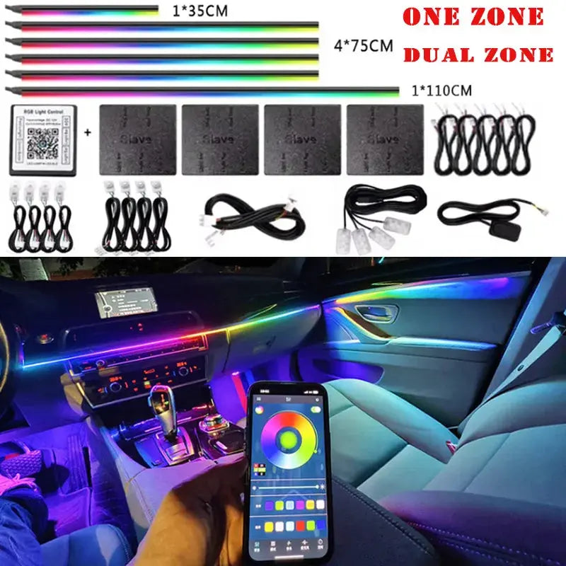 Kit LED Ambiance Voiture RGB – Effet Luxe & Musique 🎶 LuxDrive