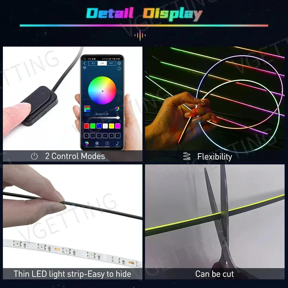 Kit LED Ambiance Voiture RGB – Effet Luxe & Musique 🎶 LuxDrive