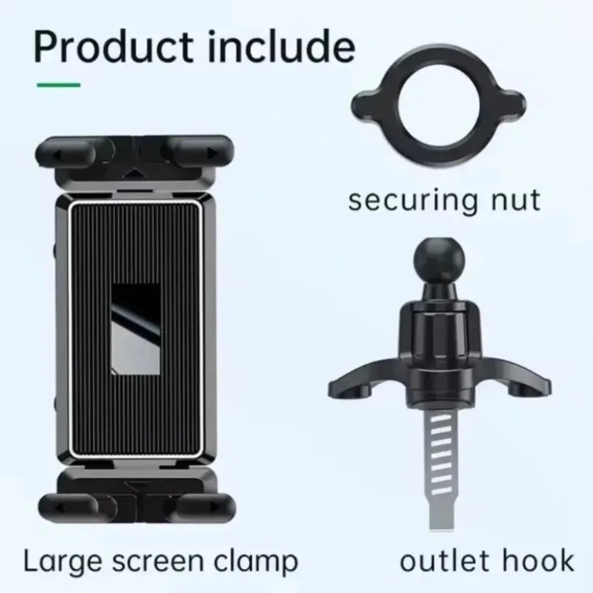 Support Tablette & Téléphone Voiture – Fixation Aération – Écran 7” à 12,9” (Enfants & Passagers)