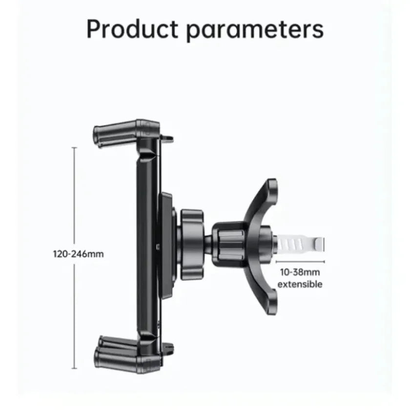 Support Tablette & Téléphone Voiture – Fixation Aération – Écran 7” à 12,9” (Enfants & Passagers)