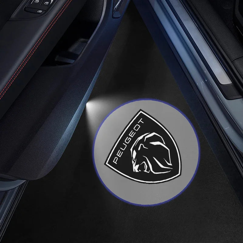 Projecteur LED de Portière Sans Fil – Lumière d’Accueil Universelle pour Voiture